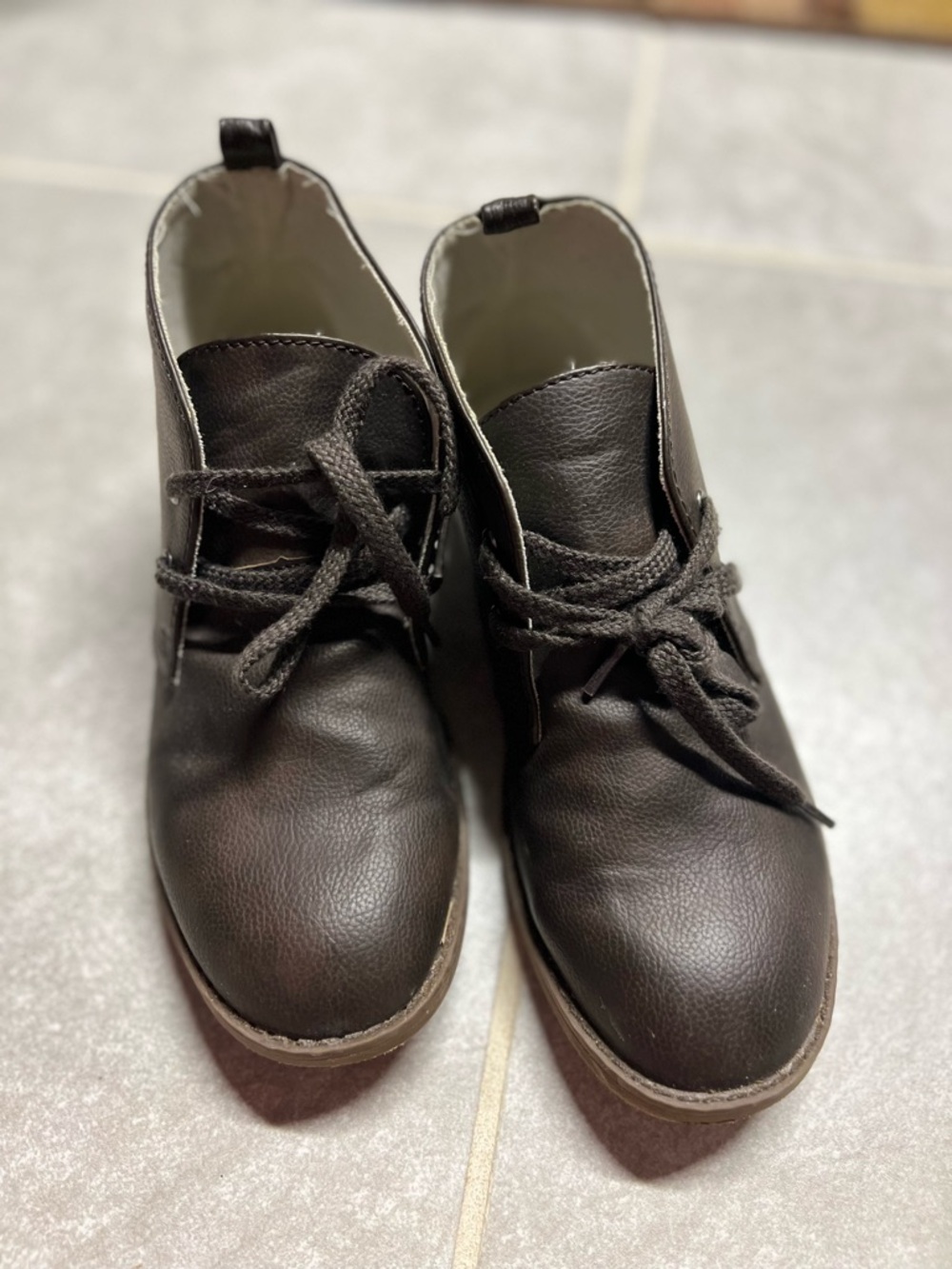 GAP Kids Dark Brown Lace-Up Boots
